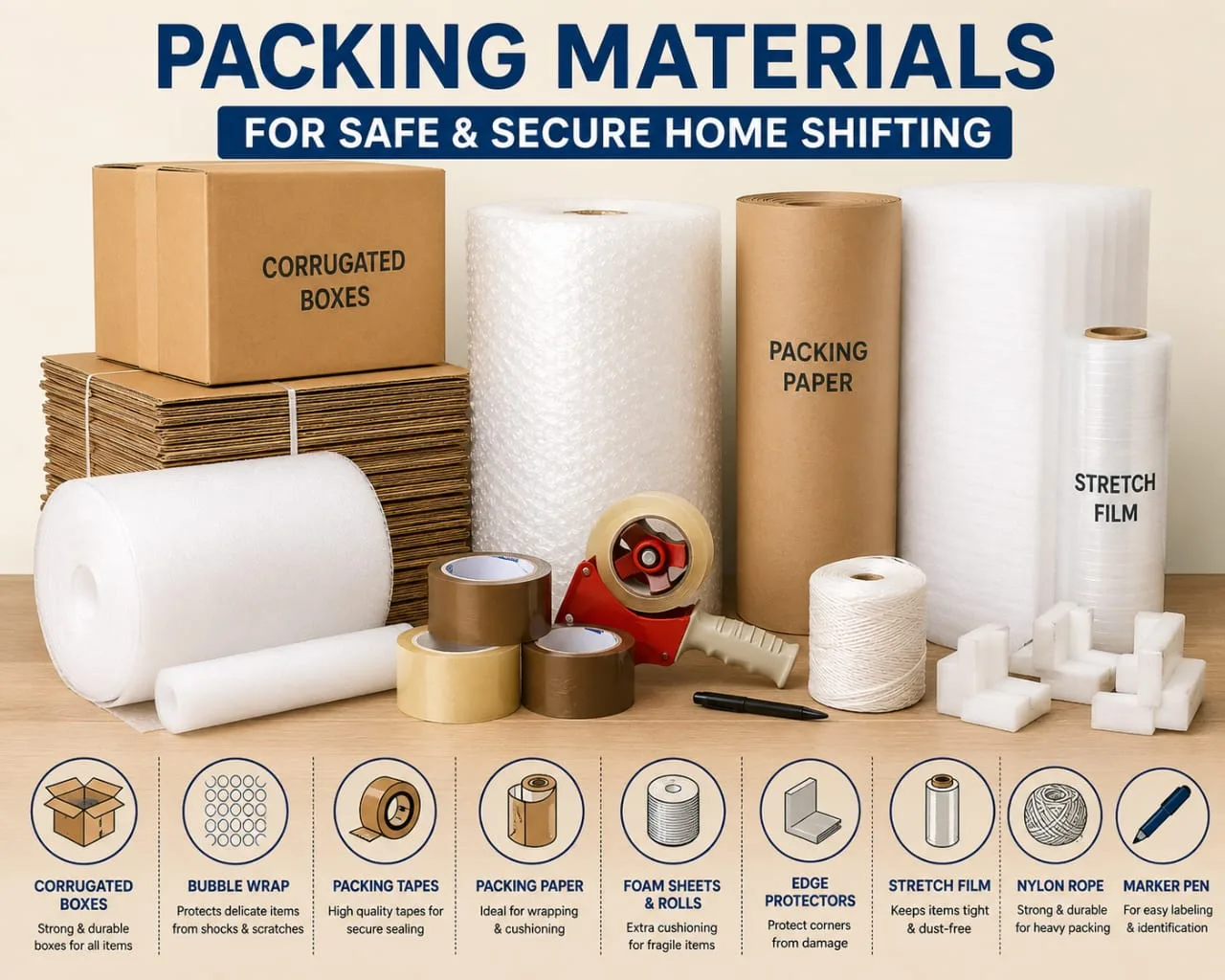 packing material-(honycomb paper, corrugated roll, wrapping paper) carton box in Delhi NCR