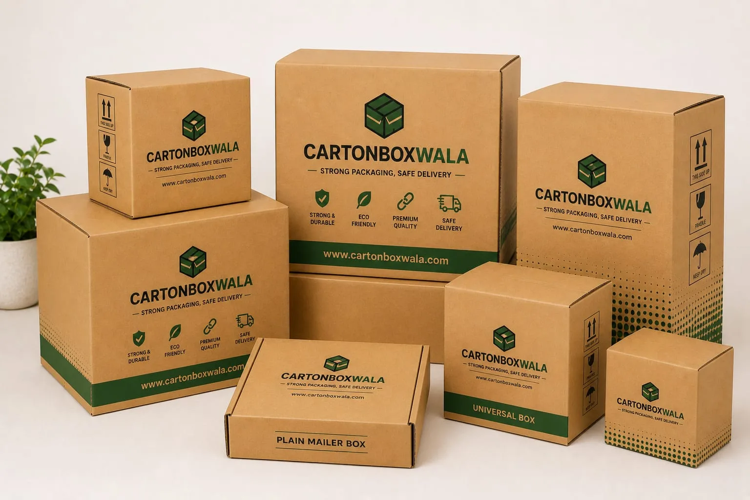 corrugated box-universal style printed - 3 ply carton box in Delhi NCR