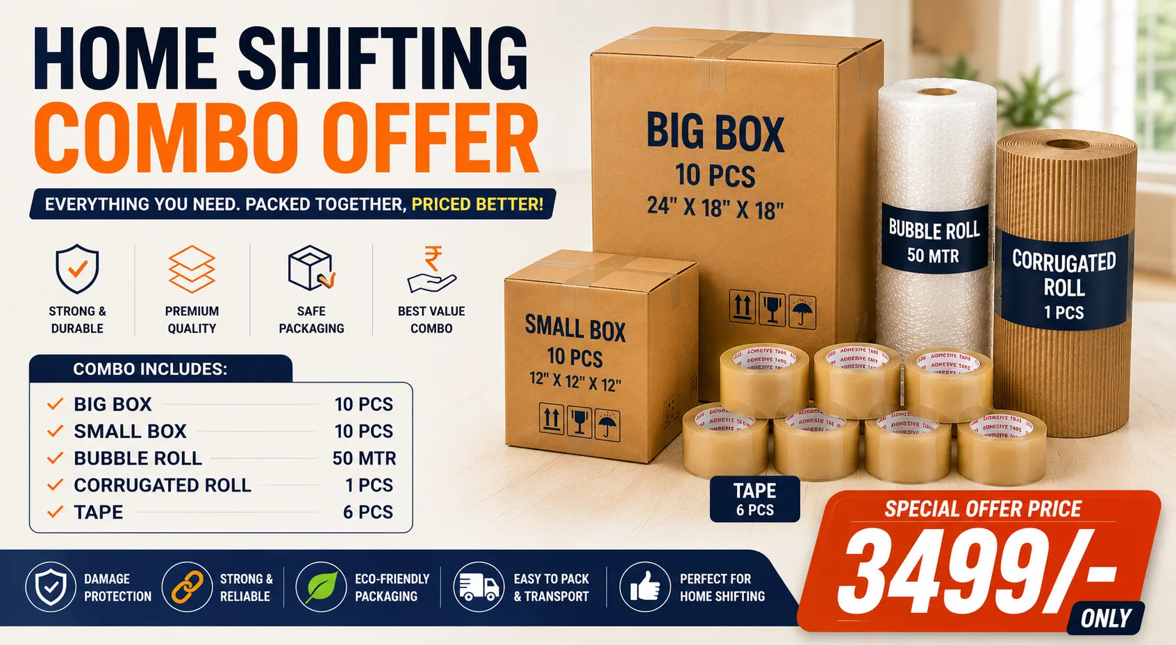 home packaging combo offer - 5 ply carton box in Delhi NCR